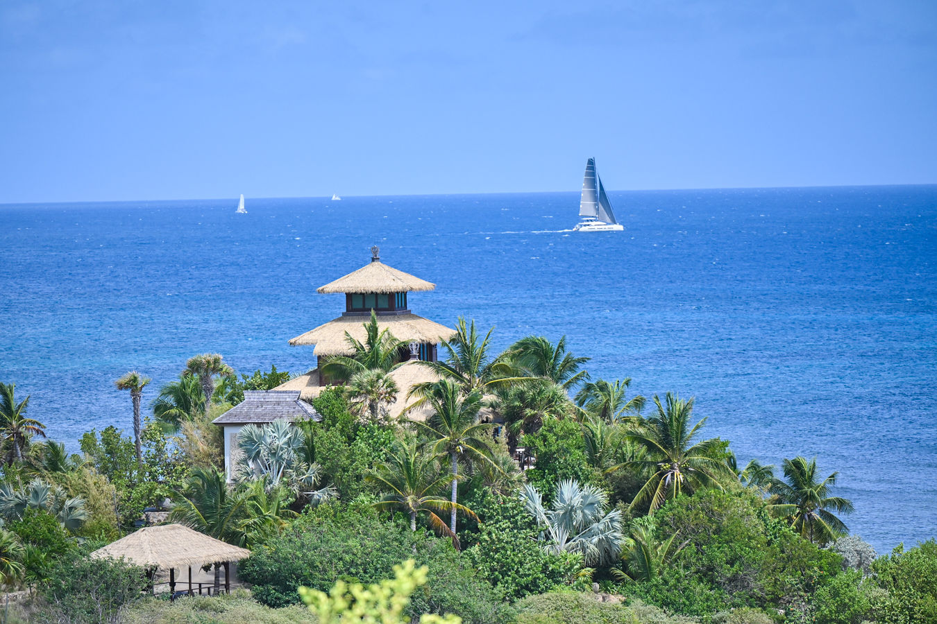 Necker Island aerial view